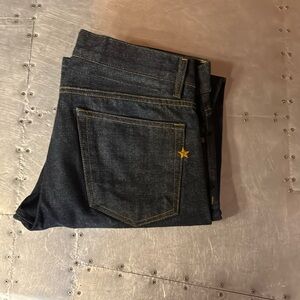 Brave Star Selvage The Slim Straight Dark Wash Men’s Jeans Size 34